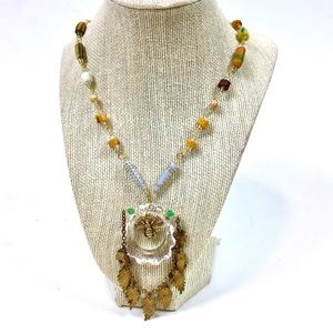 Handmade Reclaimed 🐝Honey Bee Garden Necklace